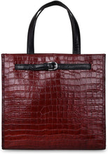 
                        
                          Load image into Gallery viewer, Antonio Valeria Emma Croco Print Leather Tote Bag For Women - JOY2ESpree
                        
                      