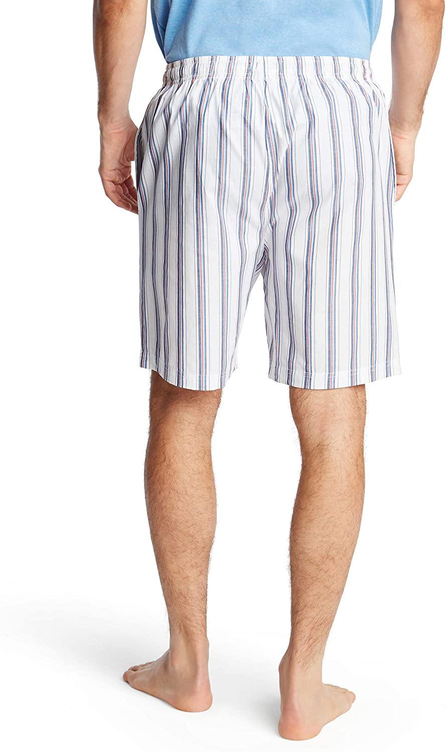 Nautica Men's Soft Woven 100% Cotton Elastic Waistband Sleep Pajama Short - JOY2ESpree