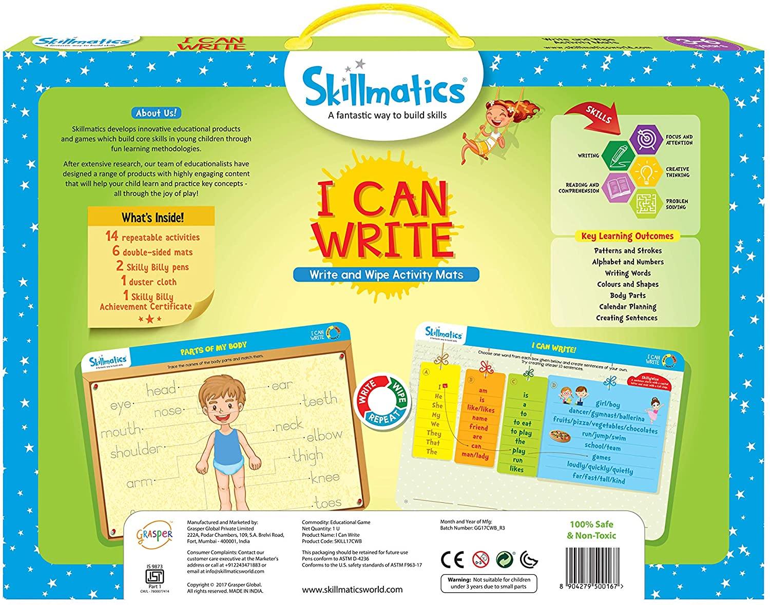 Skillmatics Educational Game: I Can Write (3-6 Years) - JOY2ESpree