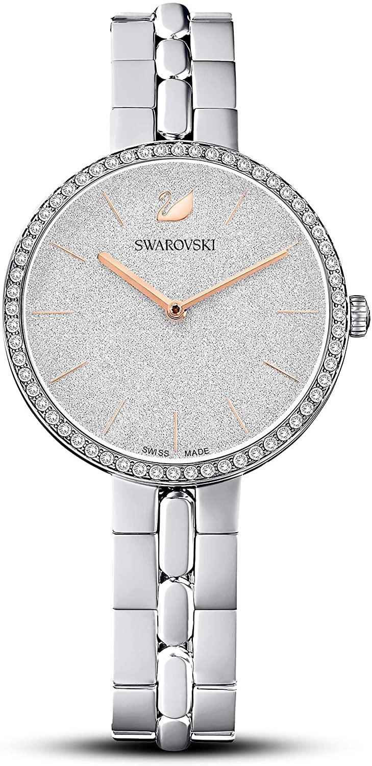 SWAROVSKI Women's Cosmopolitan Watch Collection, Metal Bracelet, Stainless Steel Band - JOY2ESpree