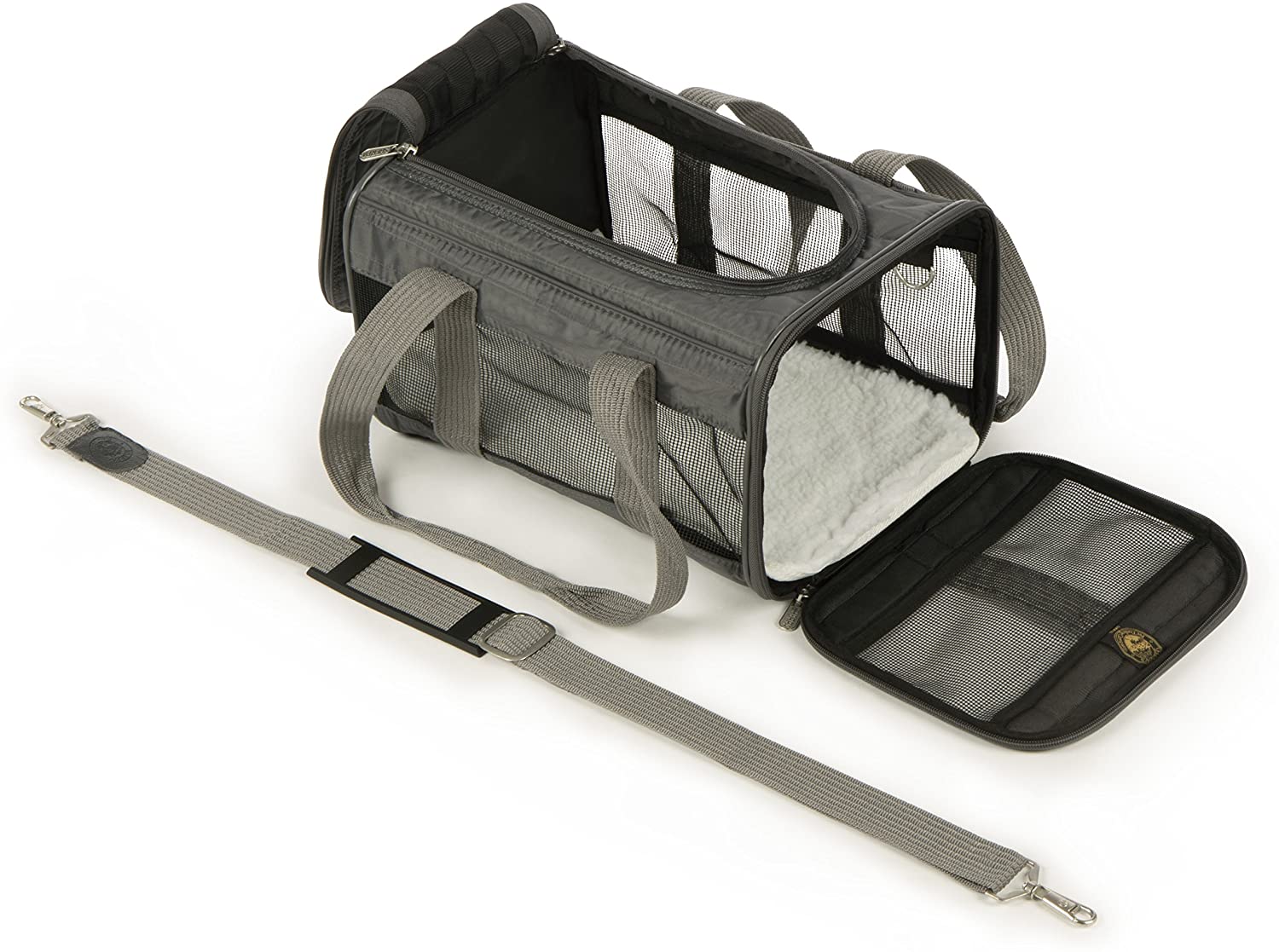 Sherpa Original Deluxe Airline Approved Pet Carrier, Medium, Black