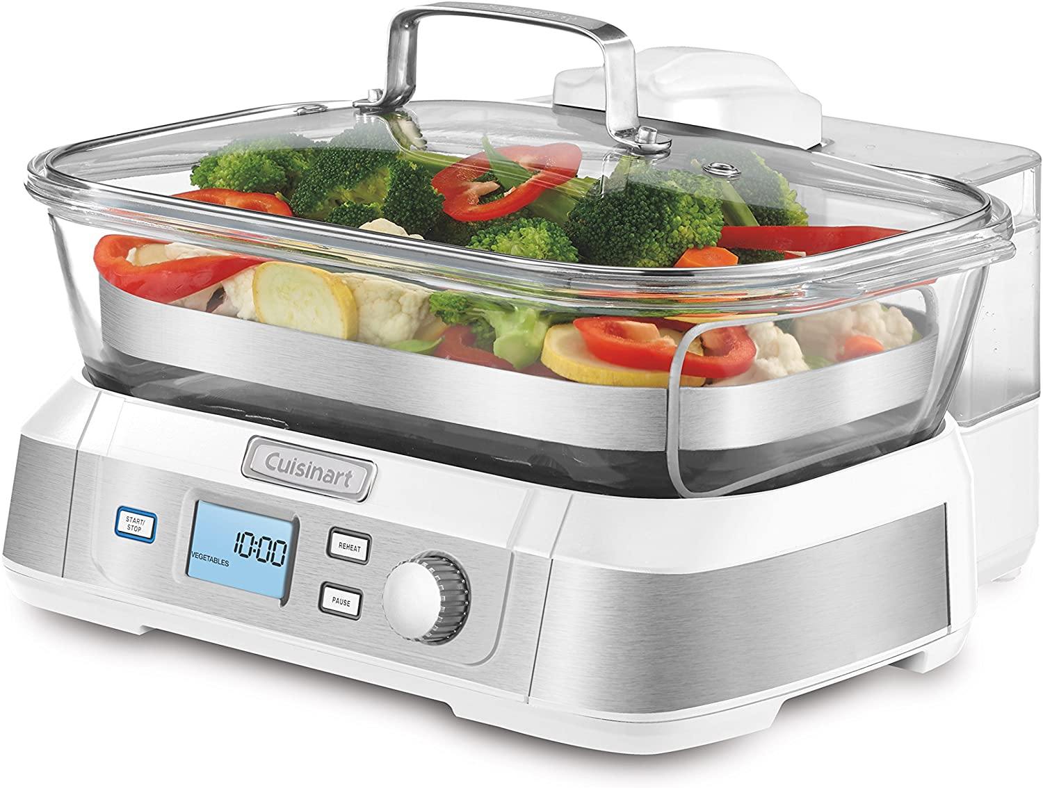 Cuisinart Digital Glass Steamer, One Size, Stainless Steel - JOY2ESpree