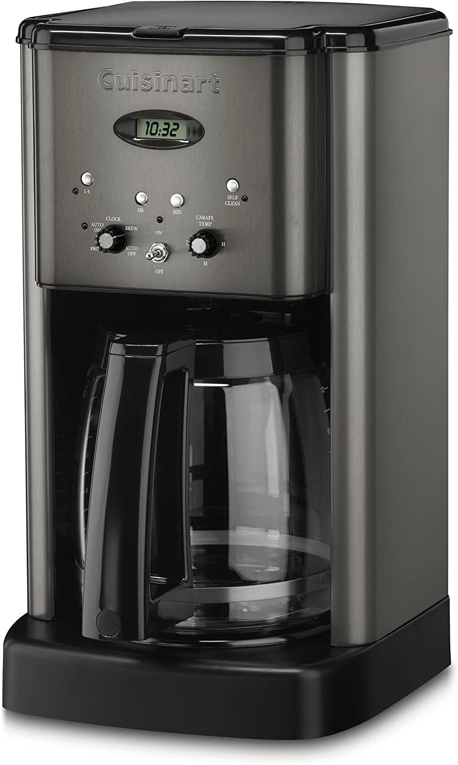 Cuisinart DCC-1200 Brew Central 12 Cup Programmable Coffeemaker, Black/Silver - JOY2ESpree