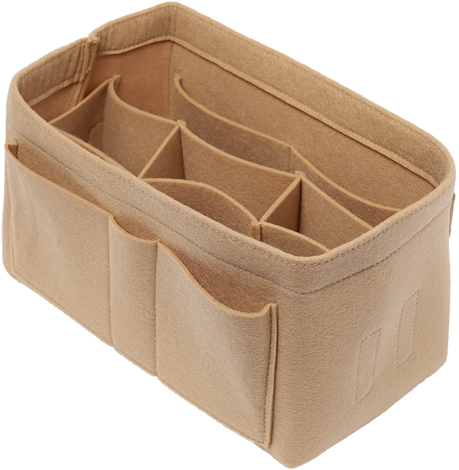 Purse Bag Organizer Insert with Lots of Different Size Spaces Divider Shaper for Speedy Shoulder Hobo Bag Keep Stuff Organized