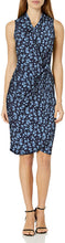 
                        
                          Muat gambar ke penampil Galeri, Amazon Brand - Lark &amp; Ro Women's Sleeveless Crossover Twist Neck Faux Wrap Dress
                        
                      