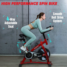 
                        
                          Cargar imagen en el visor de la galería, Indoor Cycling Bike Exercise Bike Stationary Bikes with Comfortable Seat Cushion &amp; LCD Monitor for Home Office Fitness Cardio Workout - JOY2ESpree
                        
                      