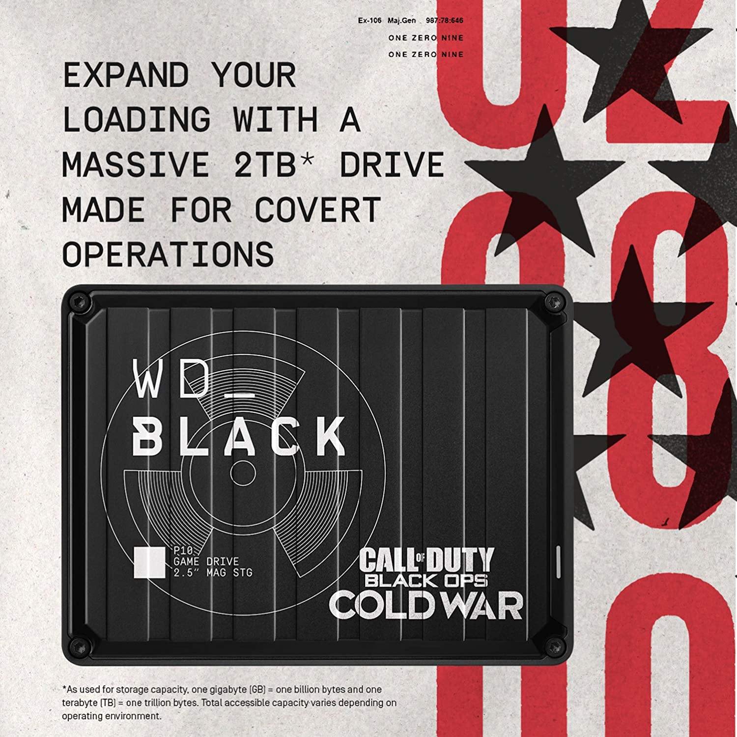 WD_BLACK 2TB P10 Game Drive Call of Duty Special Edition - JOY2ESpree
