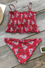 
                        
                          Muat gambar ke penampil Galeri, CUPSHE Women's High Waist Bikini Swimsuit Ruffle Smock Floral Print Two Piece Bathing Suit
                        
                      