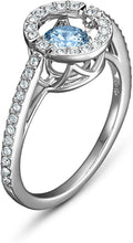 
                        
                          Load image into Gallery viewer, SWAROVSKI Women's Sparkling Dance Ring Collection, Rhodium Finish, Clear Crystals - JOY2ESpree
                        
                      