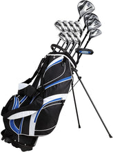 
                        
                          Load image into Gallery viewer, 18 Piece Men's Complete Golf Club Package Set With Titanium Driver - JOY2ESpree
                        
                      