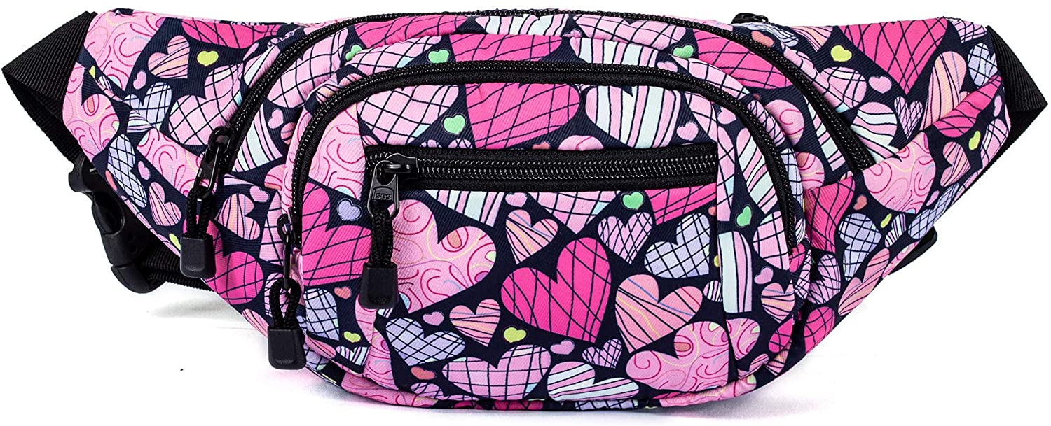 TOPERIN Fashion Fanny Pack Cute Running Belt Waist Pack Running Waist Bag Belt