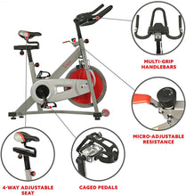 
                        
                          將圖片載入圖庫檢視器 Sunny Health &amp; Fitness Indoor Cycling Exercise Bike with 40 LB Flywheel and Dual Felt Resistance - Pro / Pro II - JOY2ESpree
                        
                      