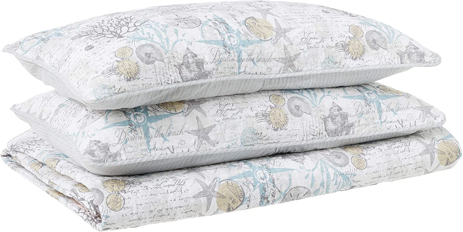 Tommy Bahama Quilt Set, Full/Queen, Beach Bliss