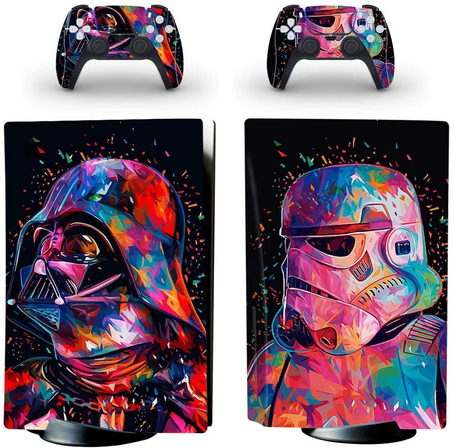 gotor Vinyl Sticker Pattern Decals Skin for PS5 Playstation 5 Console and 2 Controllers Skins (Playstation 5, Type-M) - JOY2ESpree