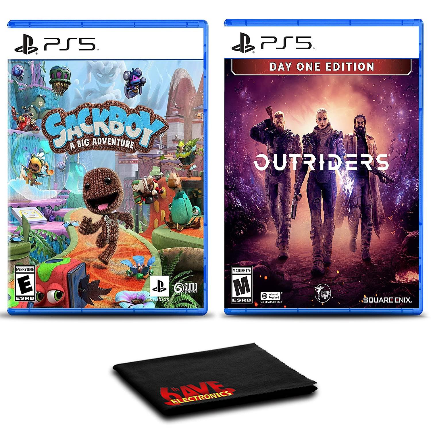 Sackboy: A Big Adventure and Outriders Day One Edition - Two Pack Game Bundle For PlayStation 5 - JOY2ESpree