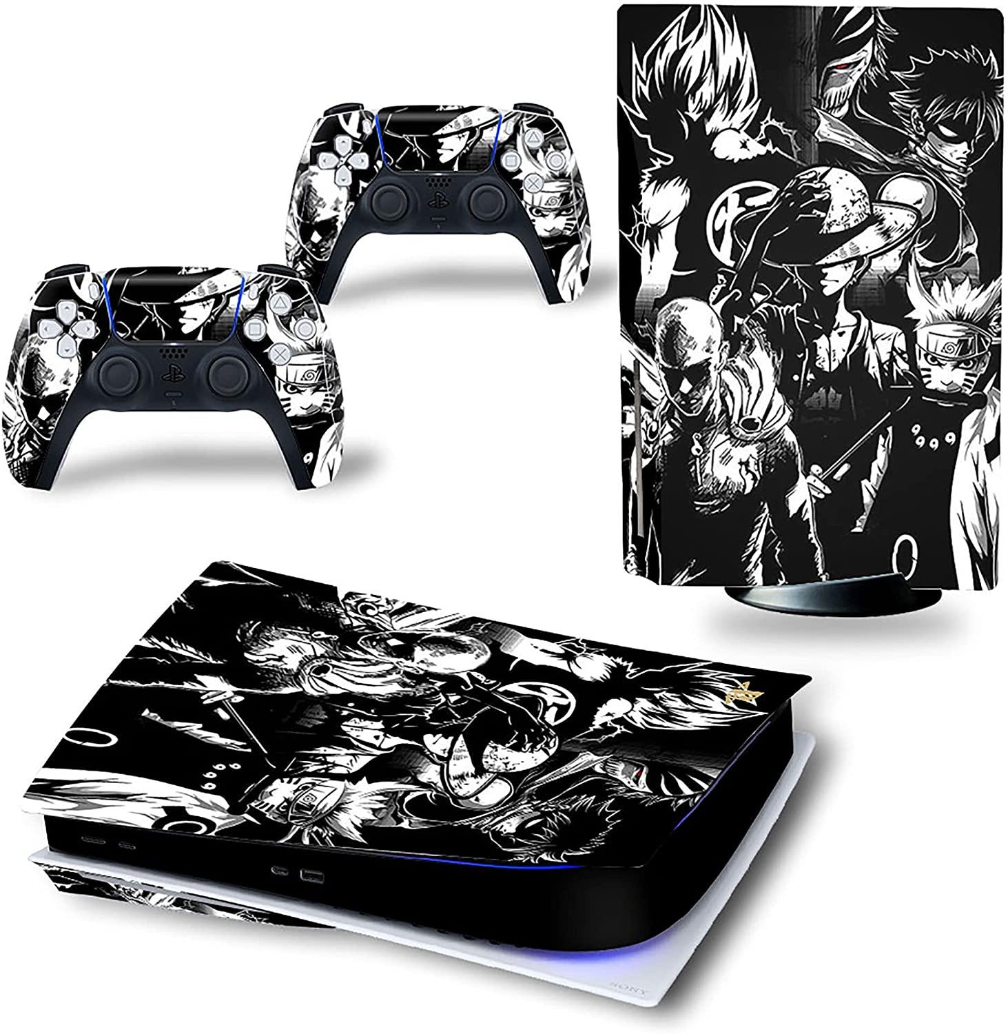 One Piece Ps5 Disk Version Vinyl Stickers Ps5 Console Skin and Controller Skin Beautiful Scratch-Resistant No Bubbles-ps-5 - JOY2ESpree