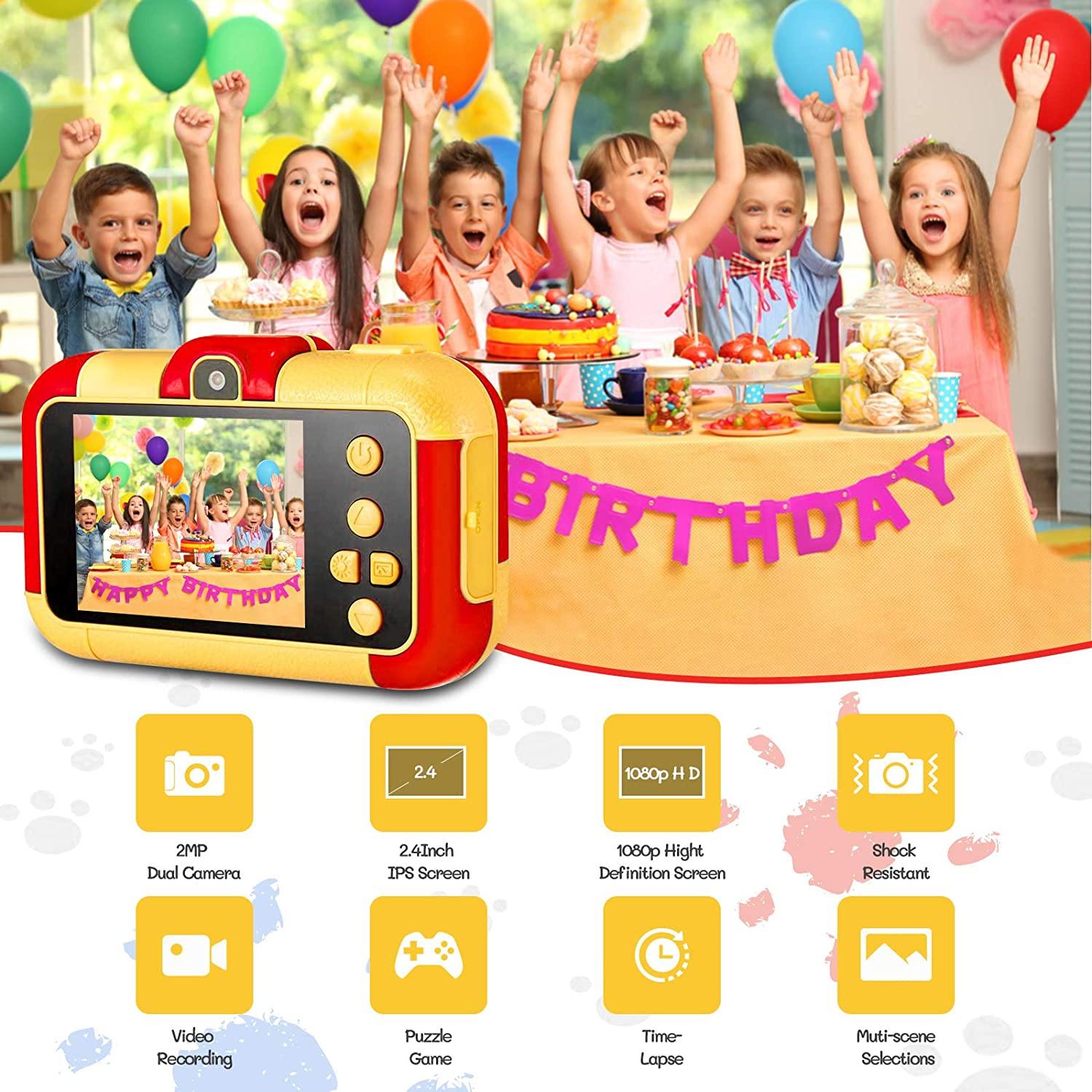Camera for Kids Digital Camera Kids Selfie Toddler Camera for Boys Age 6-8 - JOY2ESpree