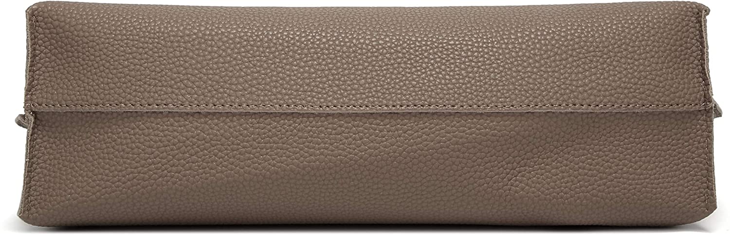Women's Soft Faux Leather Tote Shoulder Bag from Dreubea, Big Capacity Tassel Handbag