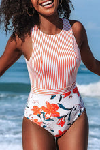 
                        
                          將圖片載入圖庫檢視器 CUPSHE Women's Striped Leafy One Piece Swimsuit
                        
                      