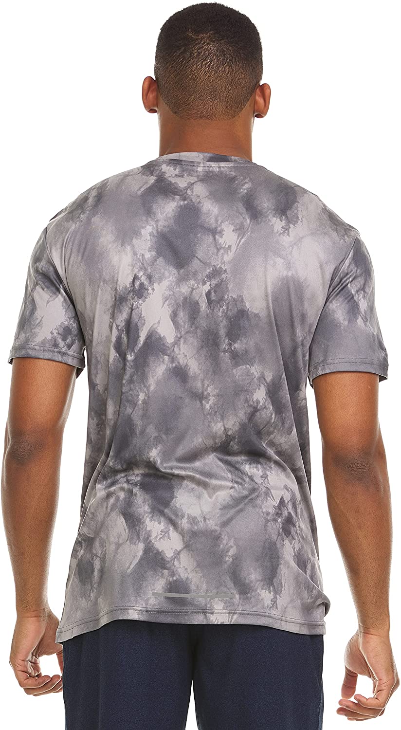 Russell Athletic Mens Dri-Power Victory Tie-dye Short Sleeve Crew