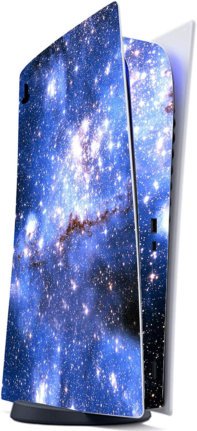 PlayVital Blue Nebula Full Set Skin Decal for PS5 Console Digital Edition - JOY2ESpree