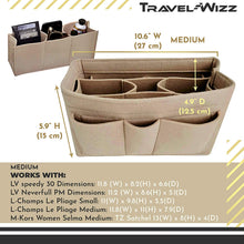 
                        
                          Cargar imagen en el visor de la galería, Handbag Organizer - 2in1 Purse Organizer Insert with Inner Zipped Pocket - Tote Shaper fits Speedy Neverfull - Grey Medium
                        
                      