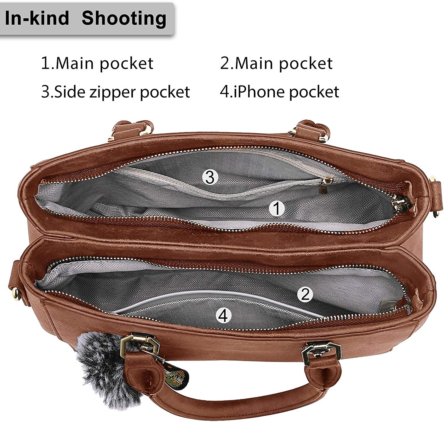 YNIQUE Satchel Purses and Handbags for Women Shoulder Tote Bags