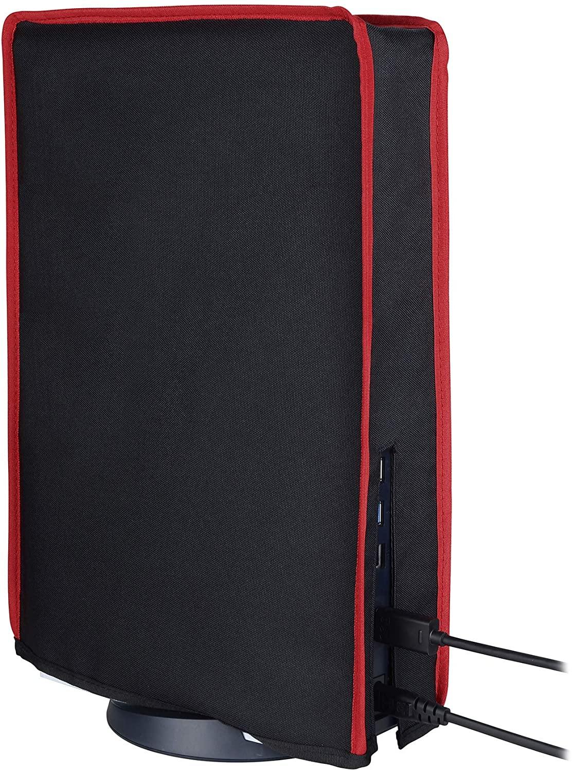 PlayVital Gray Nylon PS5 Dust Cover, Soft Neat Lining Dust Guard for DualSense 5 Console - JOY2ESpree