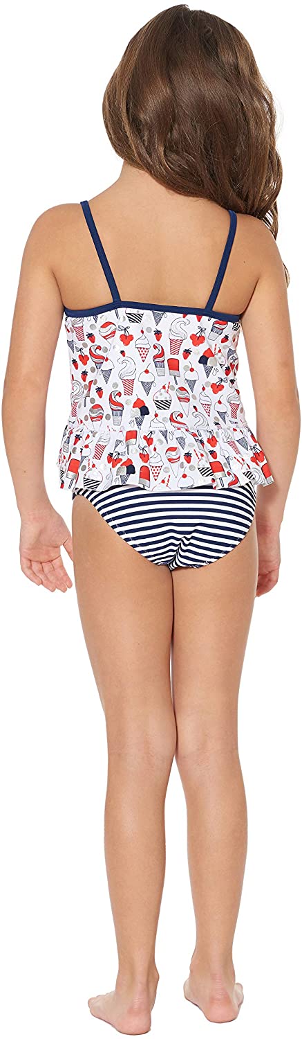 Tommy Bahama Girls' Two-Piece Bikini Swimsuit Bathing Suit