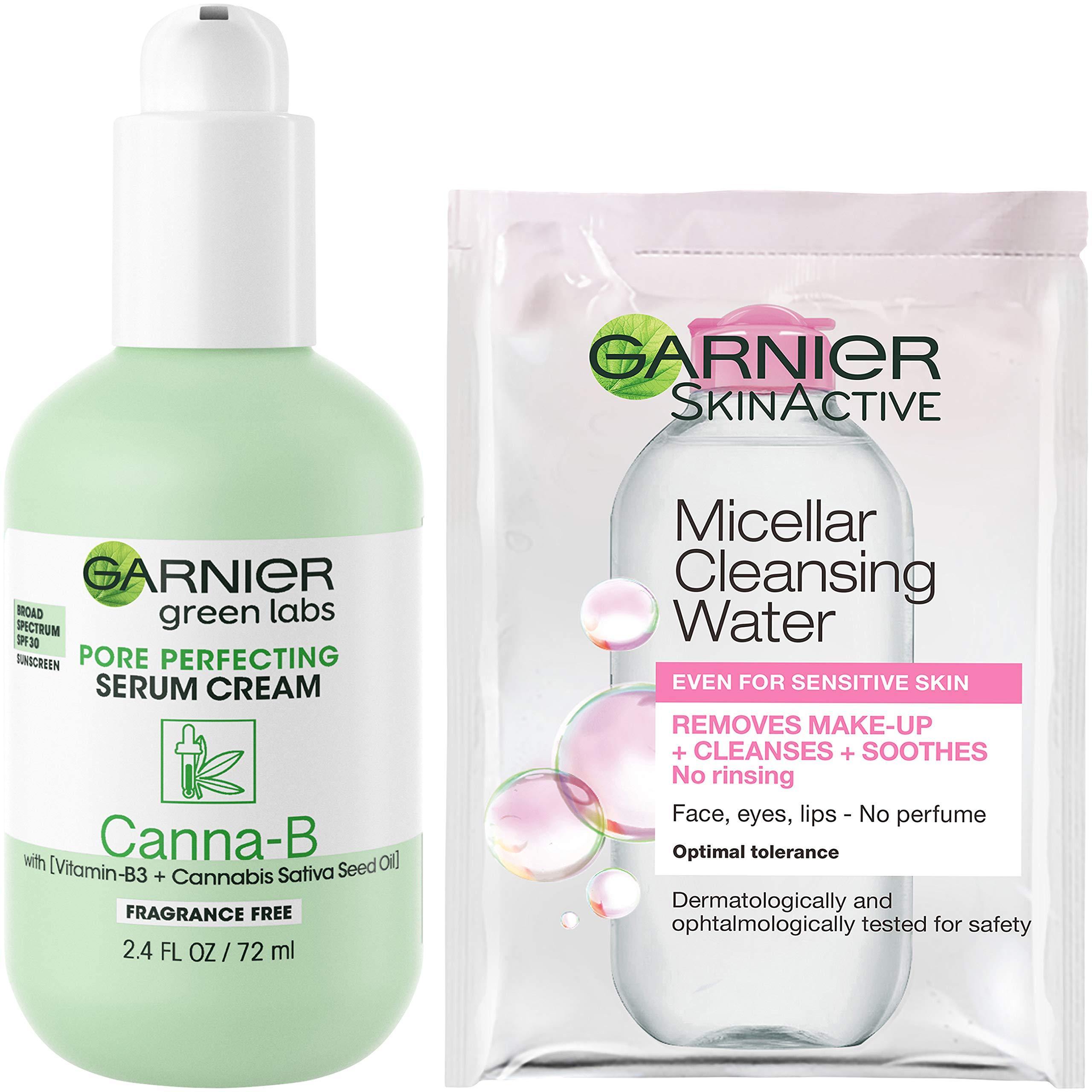 Garnier SkinActive Green Labs Canna-B Pore Perfecting Serum Cream Moisturizer