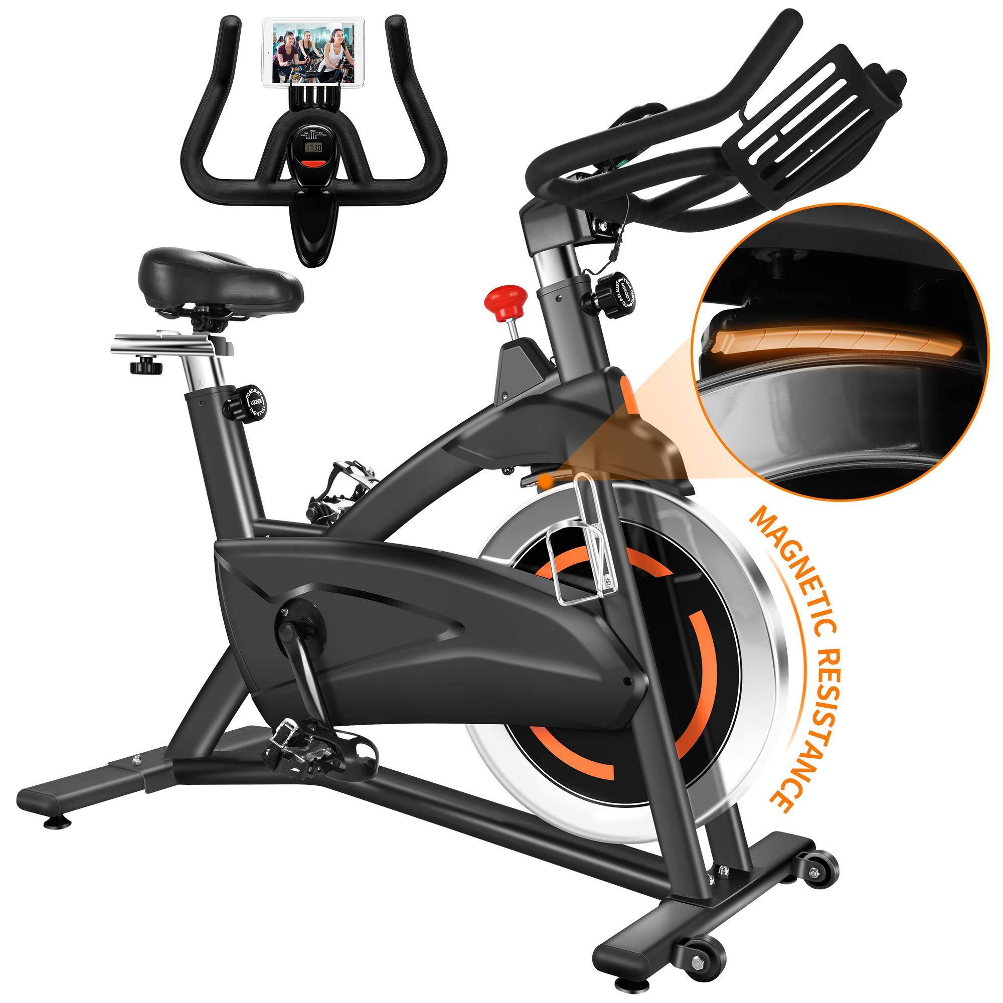 FXW Magnetic Resistance Indoor Spin Bike Cycling Stationary Exercise Bikes - JOY2ESpree