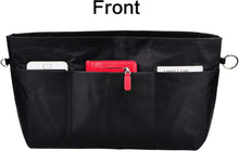 
                        
                          Cargar imagen en el visor de la galería, Vercord Purse Organizer Insert Bag Tote Handbags Pocketbook Inserts Organizers Zipper 11 Pockets Black Medium
                        
                      