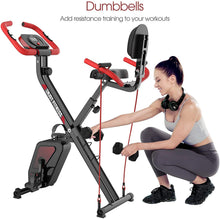 
                        
                          將圖片載入圖庫檢視器 pooboo Folding Exercise Bike Indoor Cycling Bike Magnetic Upright Bike Stationary Bike - JOY2ESpree
                        
                      