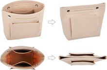 
                        
                          画像をギャラリービューアに読み込む, Vercord Felt Tote Handbag Purse Pocketbook Organizer Insert Divider Shaper Bag in Bag
                        
                      