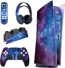 
                        
                          Load image into Gallery viewer, PlayVital Blue Nebula Full Set Skin Decal for PS5 Console Digital Edition - JOY2ESpree
                        
                      