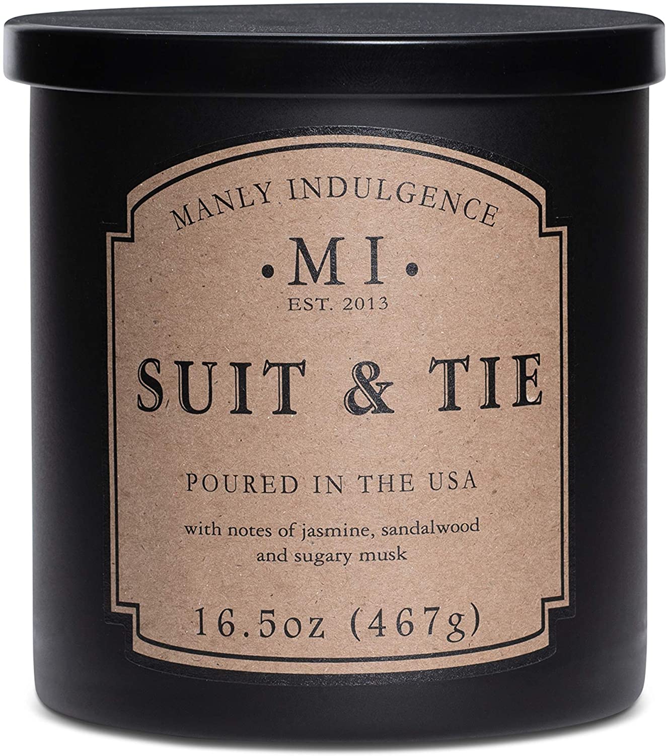 Manly Indulgence Sea Salt & Ginger Scented Jar Candle, 15 Oz, White
