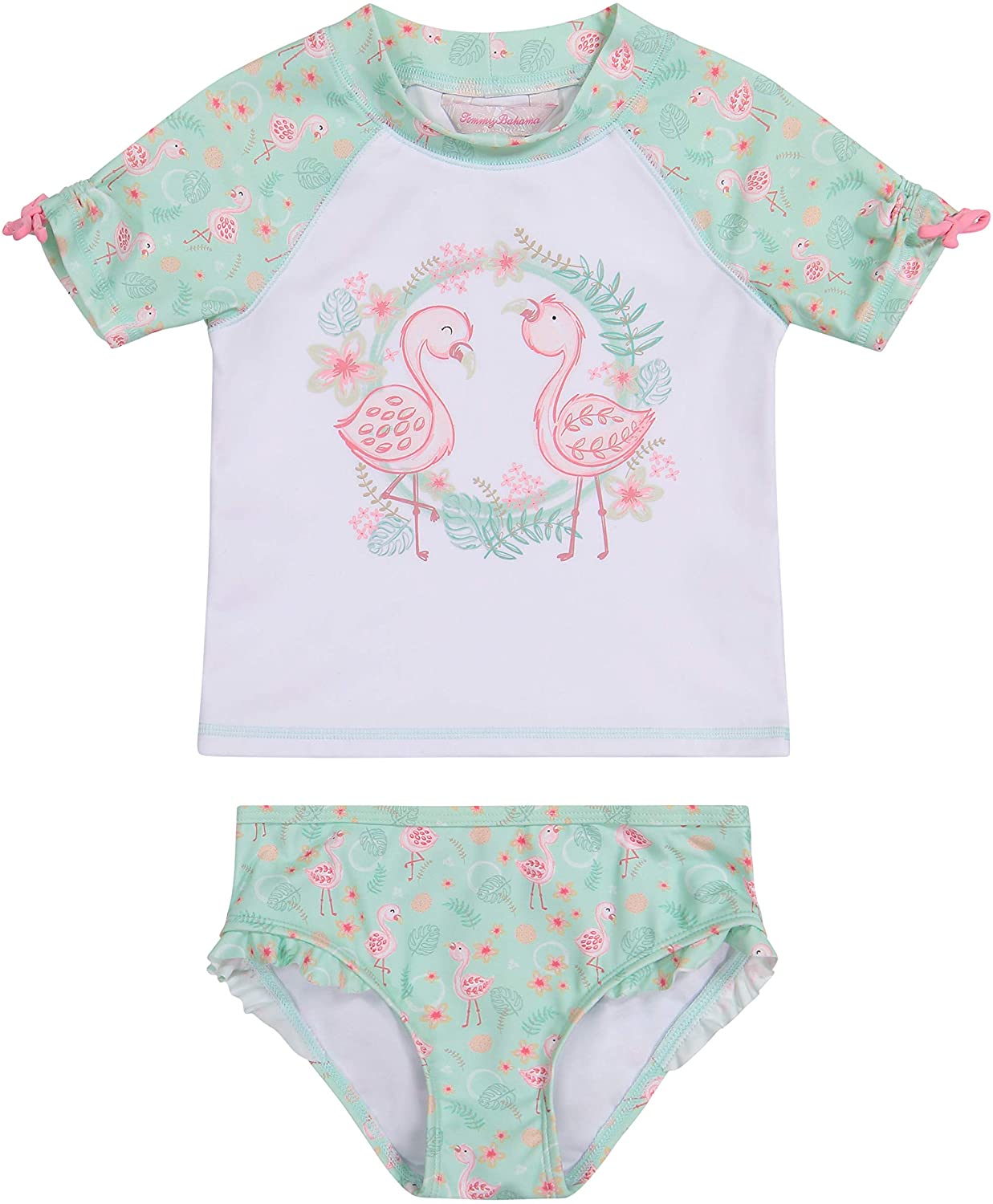 Tommy Bahama Girls' 2-Piece Rashguard and Swim Bottoms Set