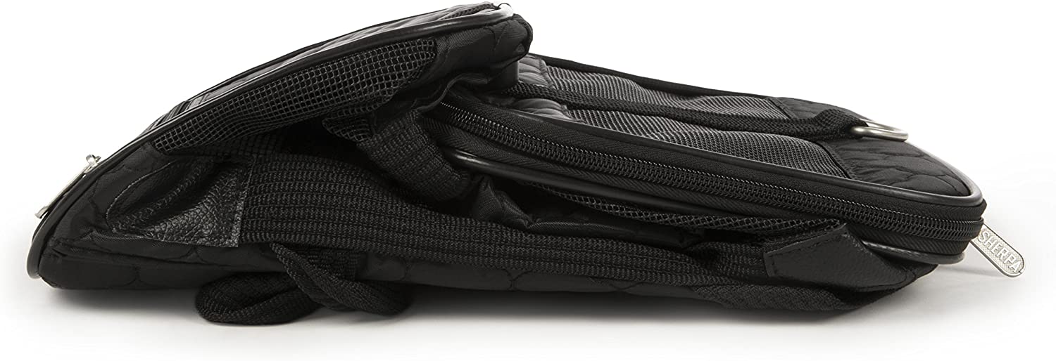 Sherpa Original Deluxe Airline Approved Pet Carrier, Medium, Black