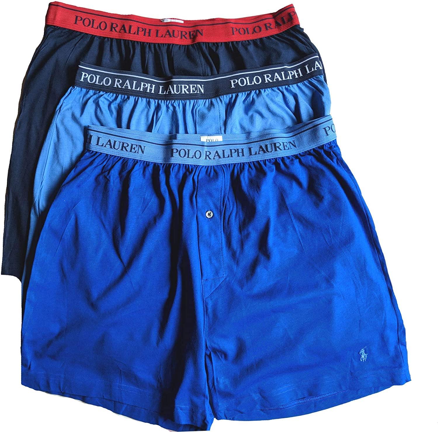Polo Ralph Lauren Classic Fit w/Wicking 3-Pack Knit Boxers