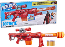 
                        
                          Cargar imagen en el visor de la galería, NERF Fortnite Heavy SR Blaster, Longest Fortnite Blaster Ever, Removable Scope, Bolt Action, 6 Official Mega Darts, 6-Dart Clip
                        
                      
