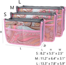 
                        
                          Load image into Gallery viewer, Vercord Purse Organizer Insert for Handbags Bag Organizers Inside Tote Pocketbook Women Nurse Nylon 13 Pockets Black Medium
                        
                      