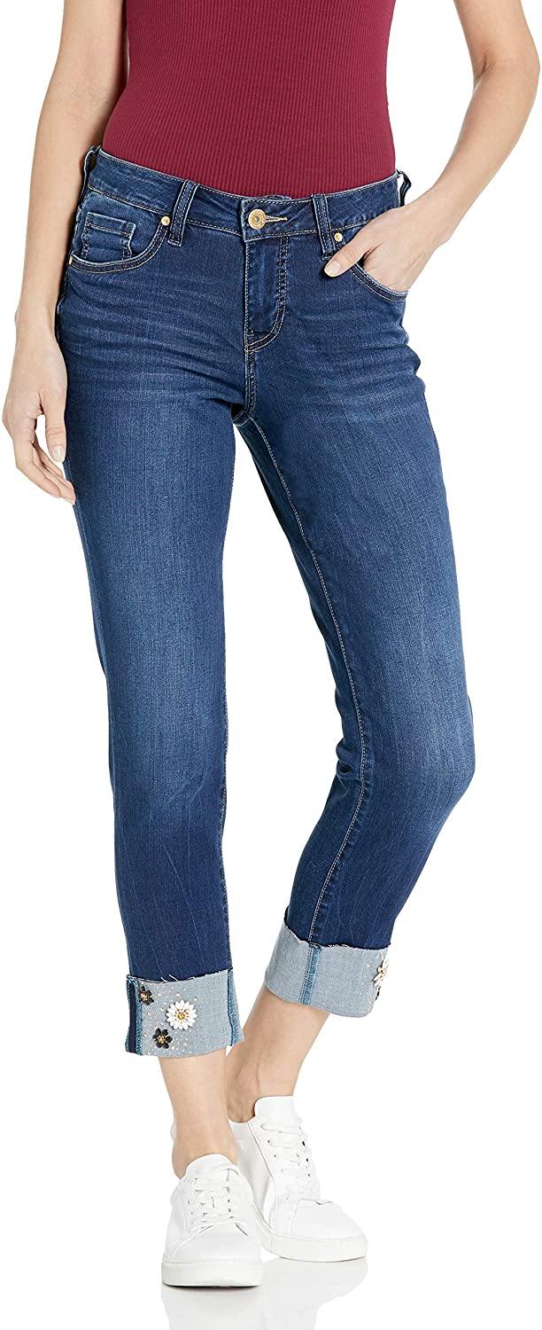 Jag Jeans Women's Carter Girlfriend W/Cuff Detail Jean