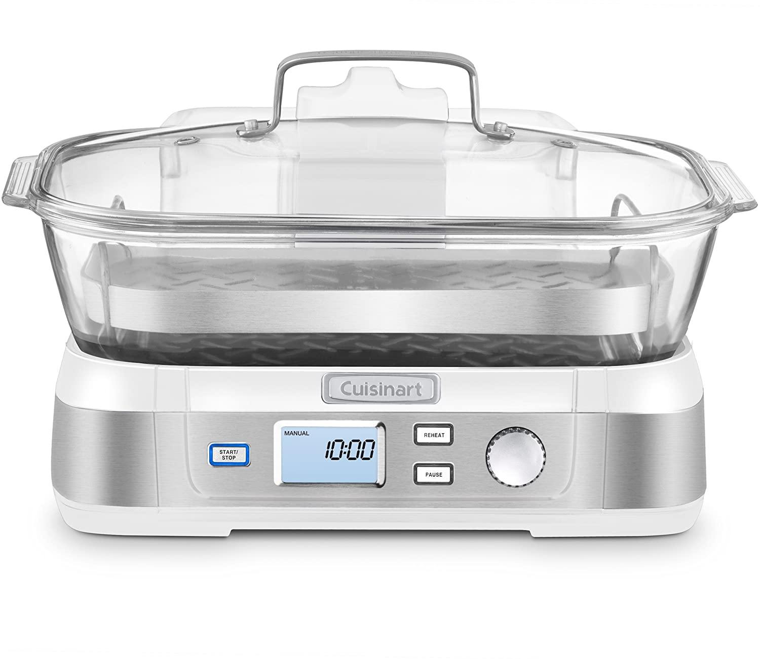 Cuisinart Digital Glass Steamer, One Size, Stainless Steel - JOY2ESpree