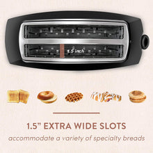 
                        
                          Muat gambar ke penampil Galeri, Elite Gourmet ECT-4829 Maxi-Matic 4 Slice Long Toaster 6 Toast Settings - JOY2ESpree
                        
                      