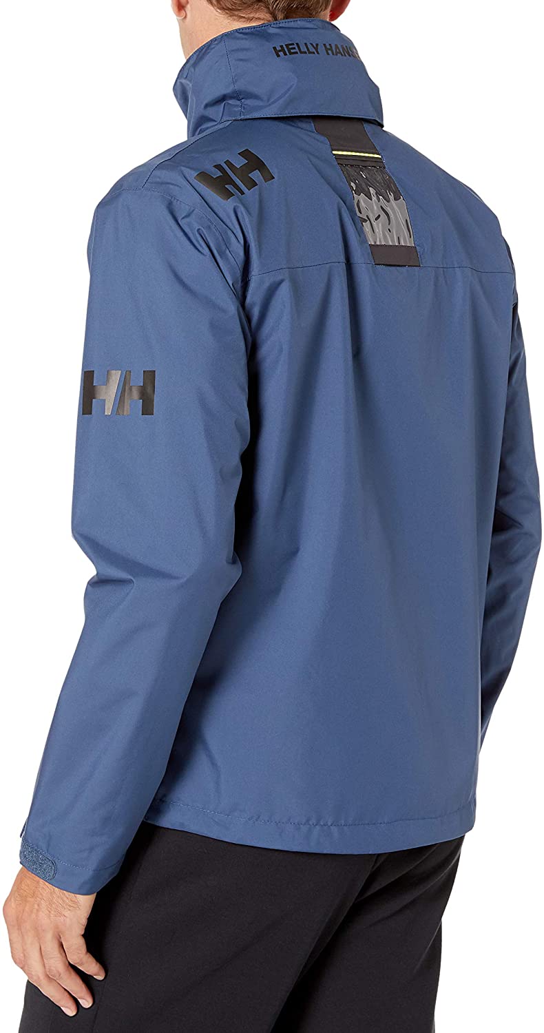 Helly-Hansen Men's Crew Hooded Waterproof Windproof Breathable Rain Coat Jacket