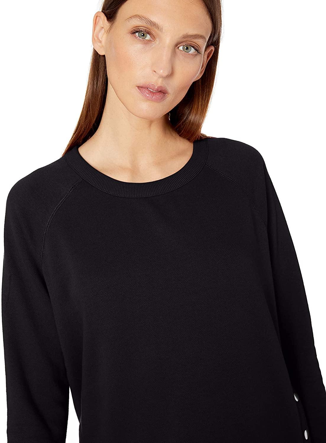 Jag Jeans Women's Kristen Side Snap Crew Pullover
