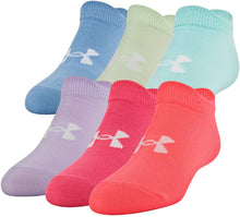
                        
                          Load image into Gallery viewer, Under Armour Youth Essential 2.0 No Show Socks, 6-Pairs
                        
                      