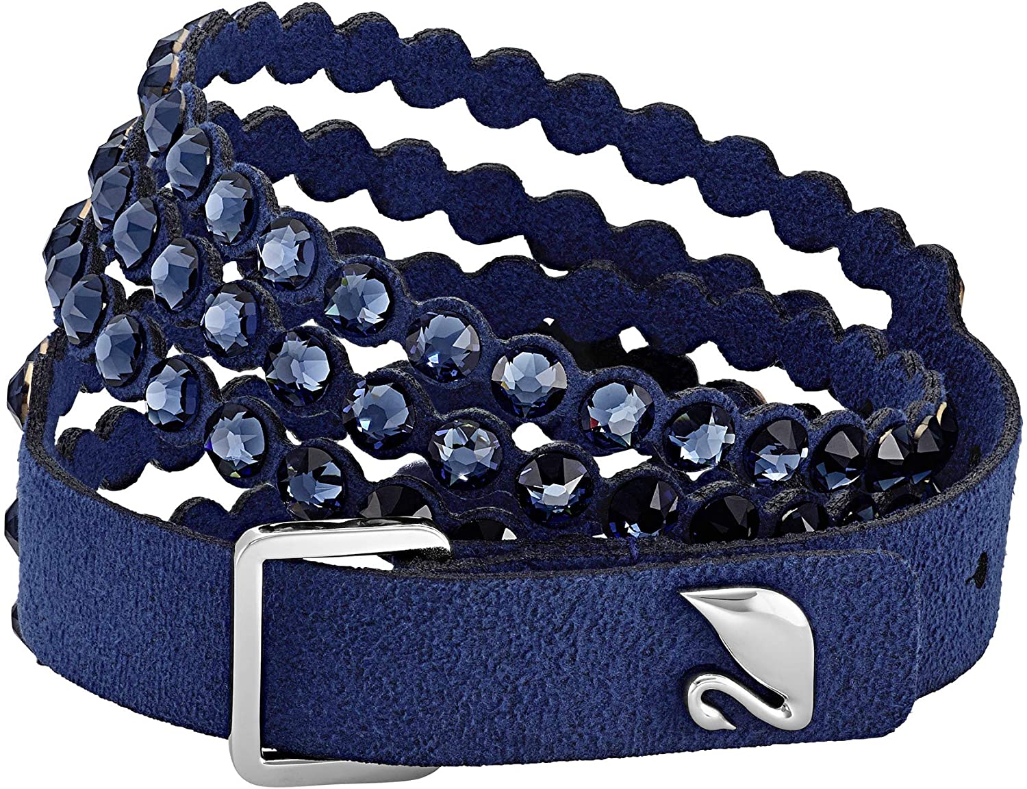 SWAROVSKI Women's Leather Look Crystal Power Bracelet Collection - JOY2ESpree