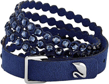 
                        
                          Cargar imagen en el visor de la galería, SWAROVSKI Women's Leather Look Crystal Power Bracelet Collection - JOY2ESpree
                        
                      