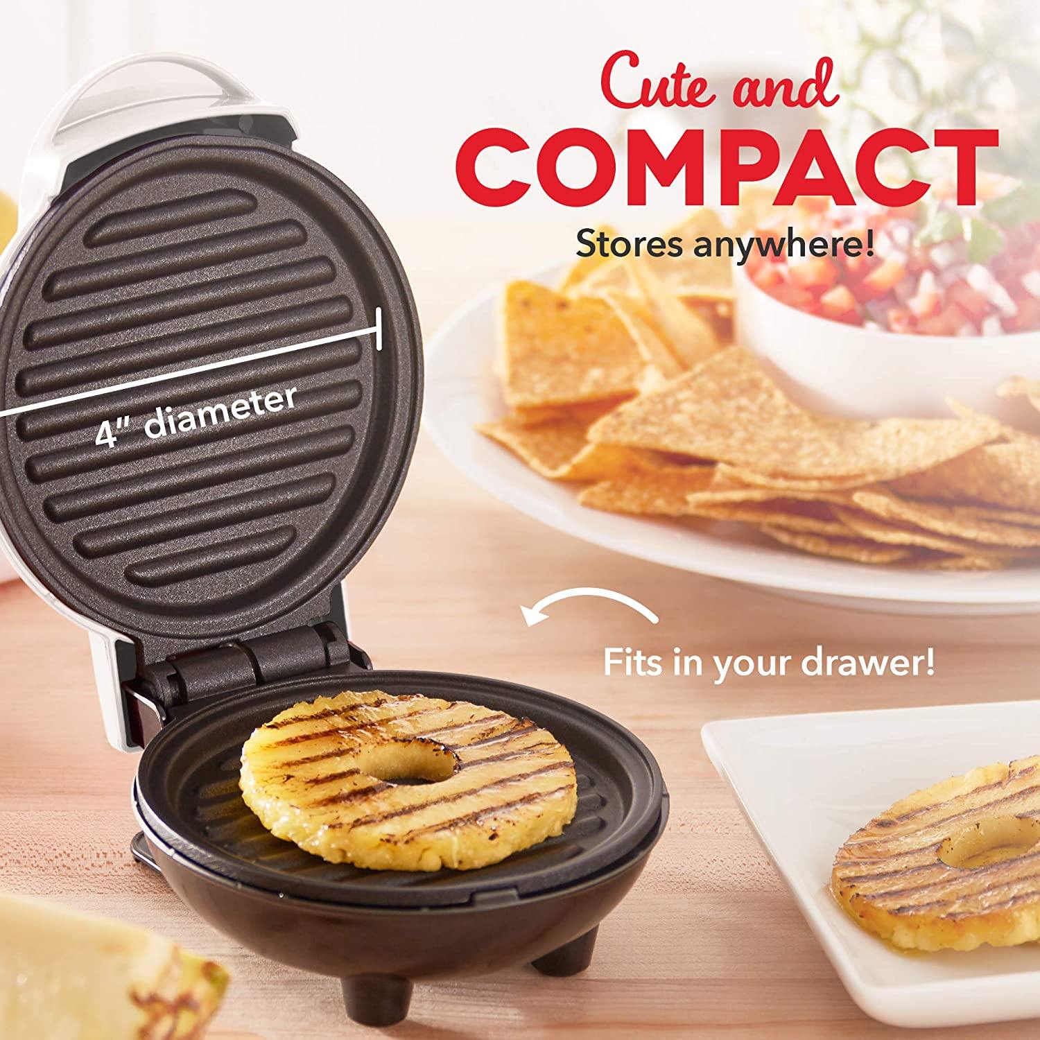 Dash Mini Maker Portable Grill Machine + Panini Press for Gourmet Burgers - JOY2ESpree